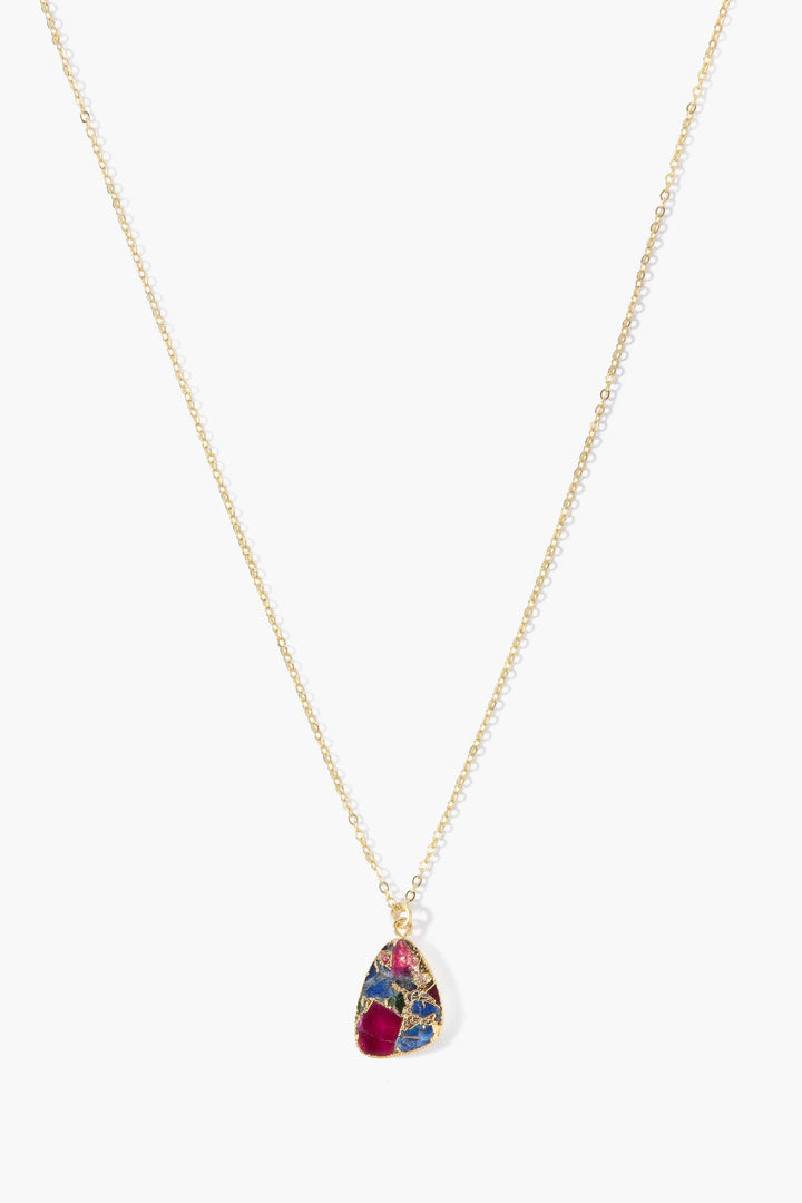 Mojave Triangle Gemstone Necklace