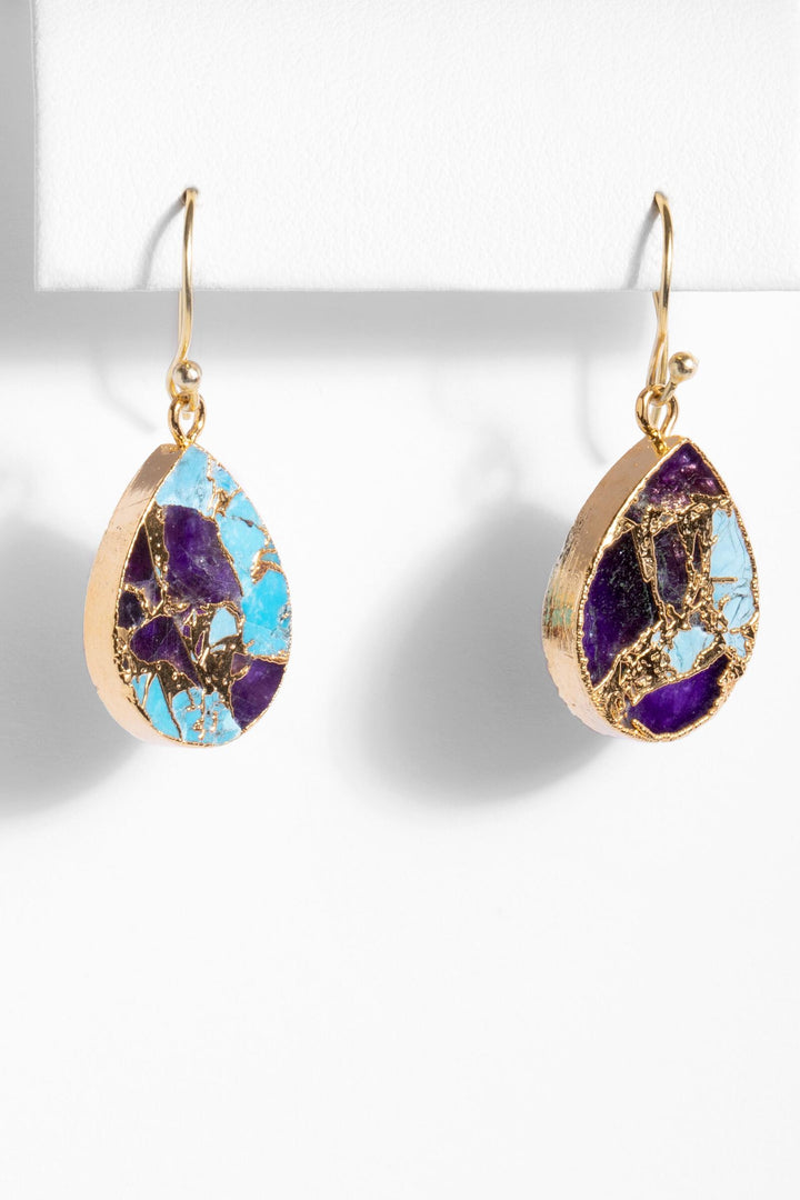 Mojave Pear Shape Gemstone Earrings