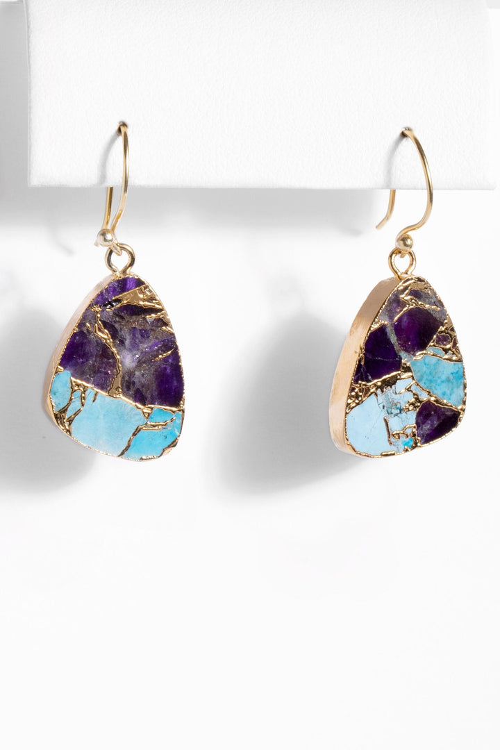 Mojave Triangle Gemstone Earrings
