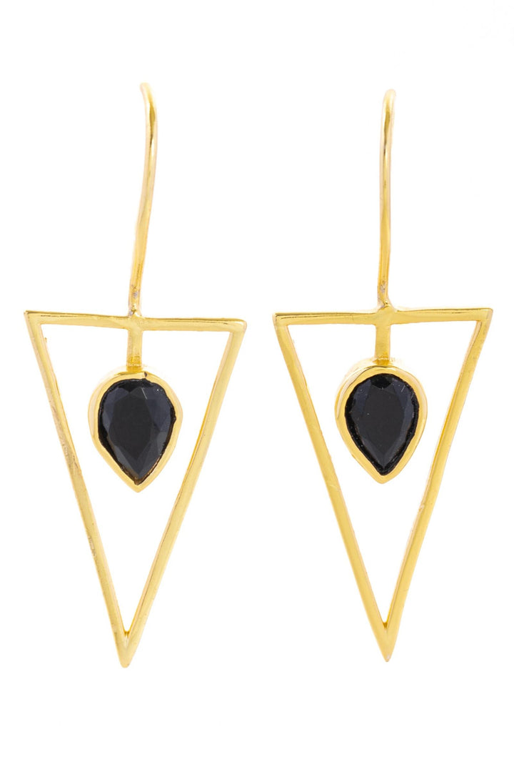 Minimalist Gemstone Drop Earring