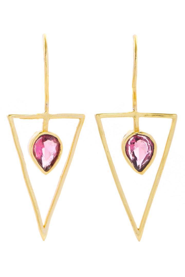 Minimalist Gemstone Drop Earring
