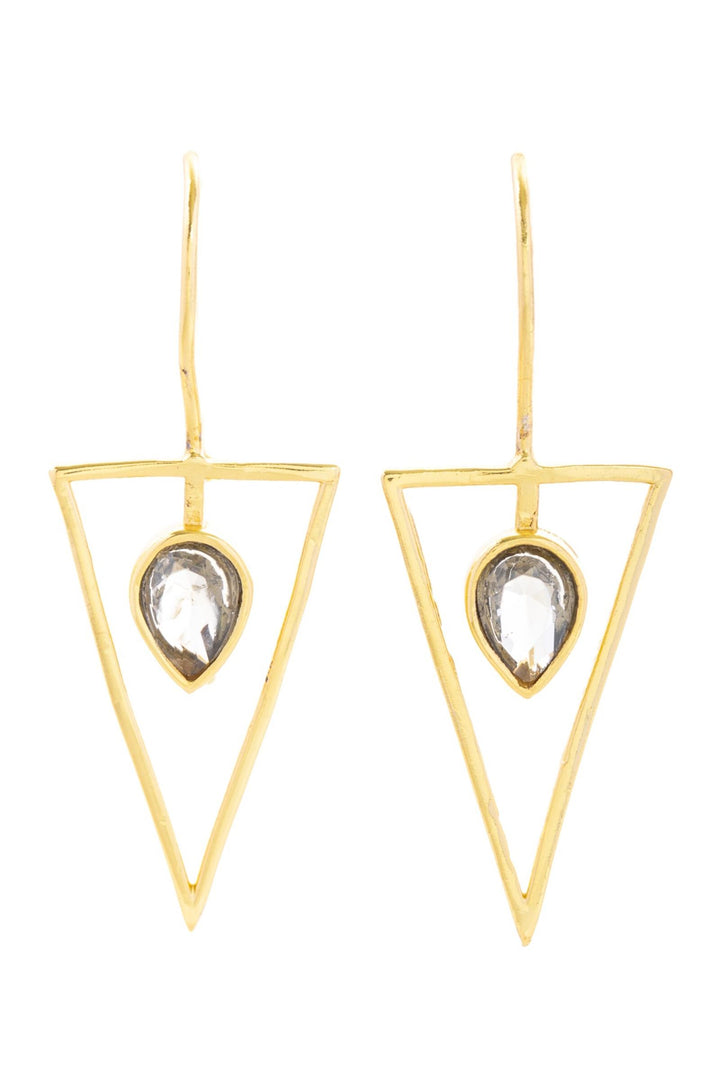 Minimalist Gemstone Drop Earring