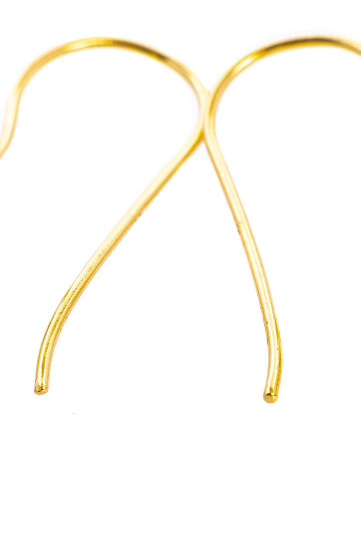 Minimalist Gemstone Drop Earring