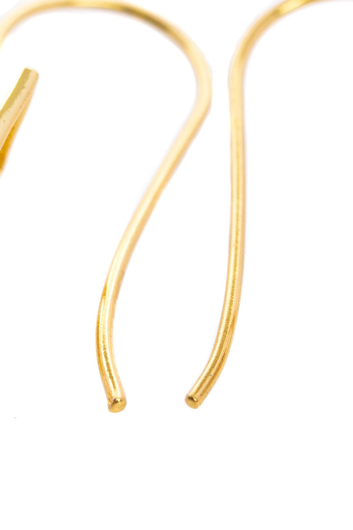 Minimalist Gemstone Drop Earring
