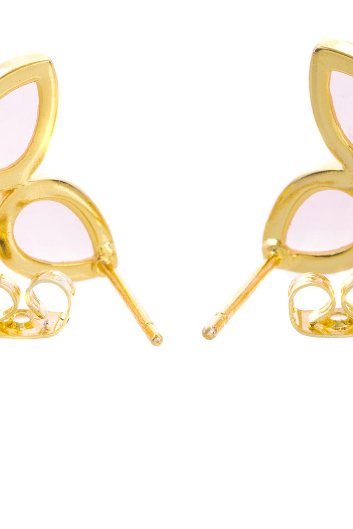 Abstract Triplicity Pear Dangle Earrings