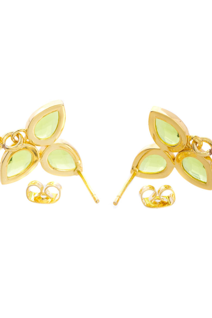 Abstract Triplicity Pear Dangle Earrings