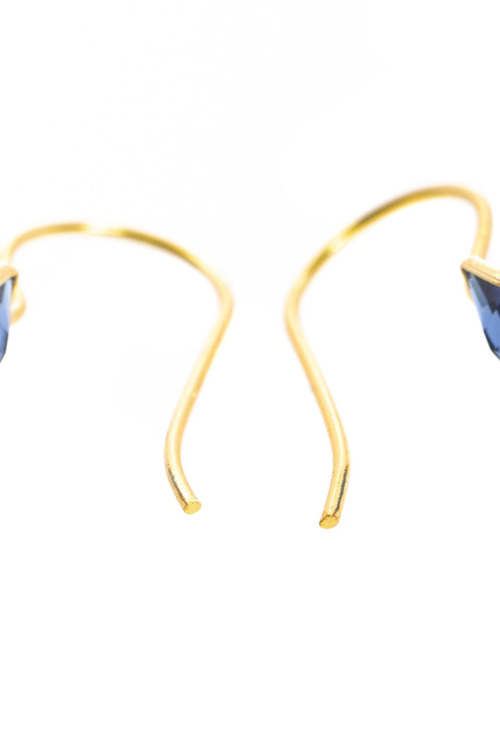 Cushion Drop Gemstone Earrings