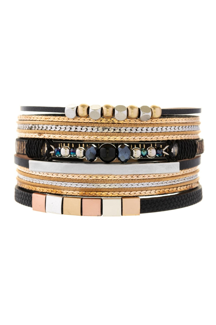 Metallic Beaded Bracelet