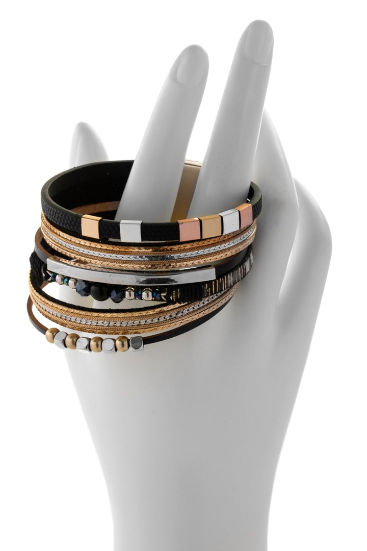 Metallic Beaded Bracelet
