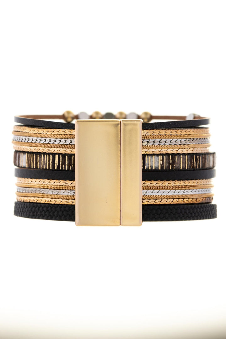 Metallic Beaded Bracelet