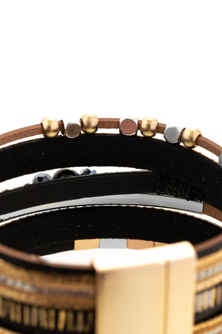 Metallic Beaded Bracelet