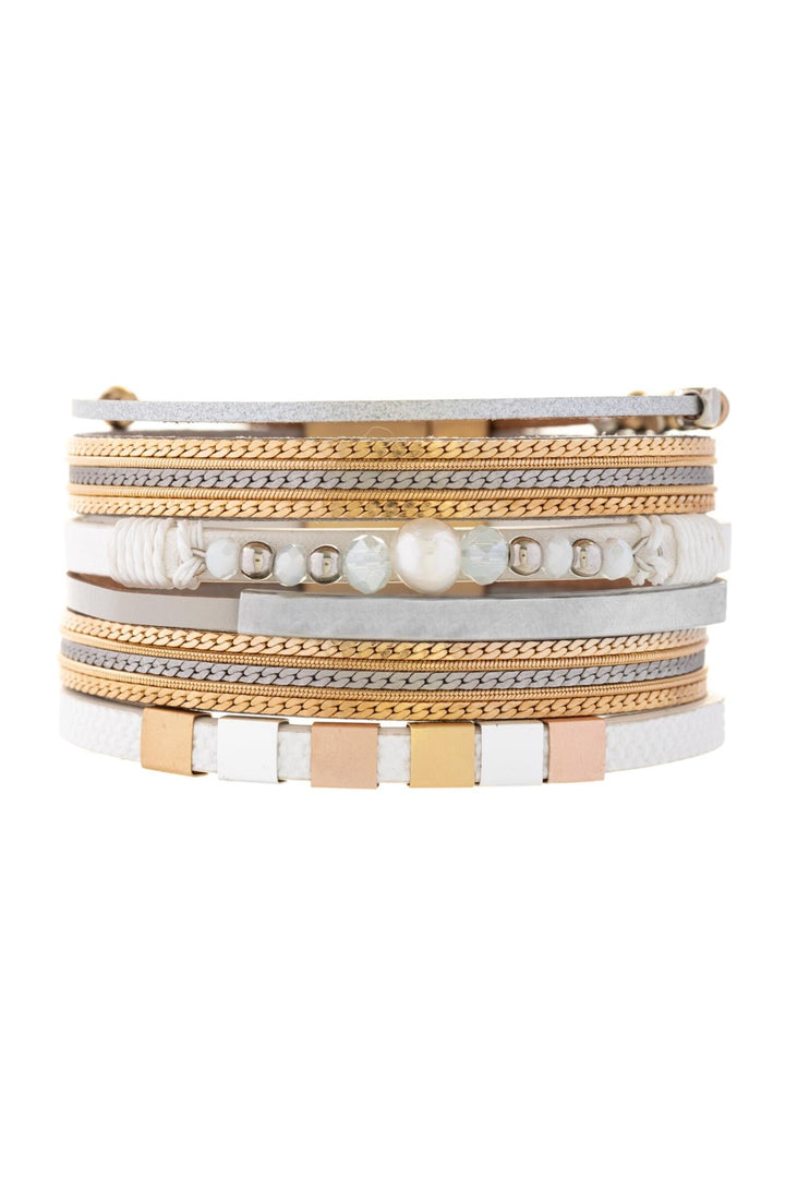 Metallic Beaded Bracelet