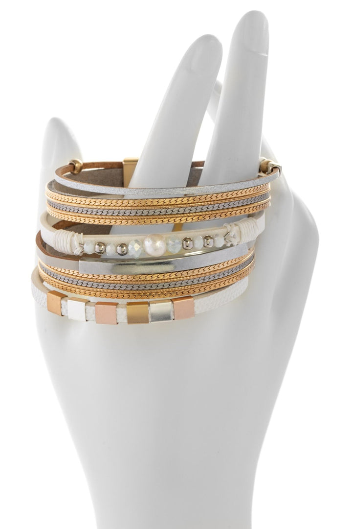 Metallic Beaded Bracelet