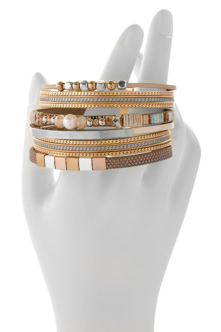 Metallic Beaded Bracelet