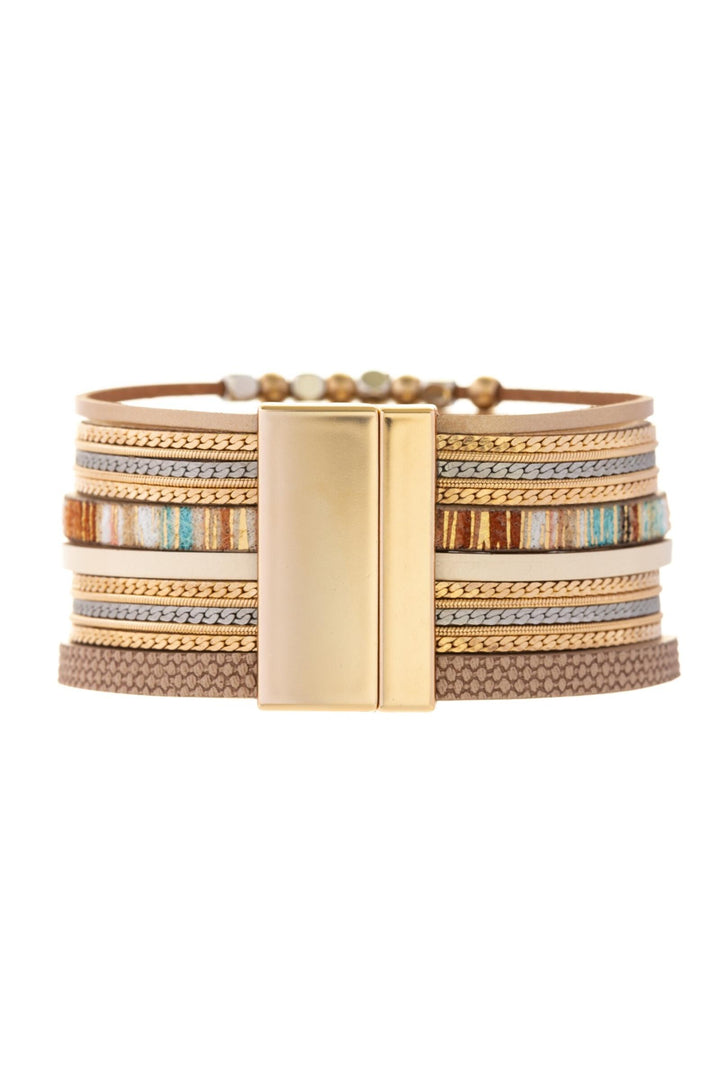 Metallic Beaded Bracelet