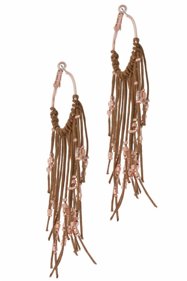 Night Out Fringed Hoop Earring