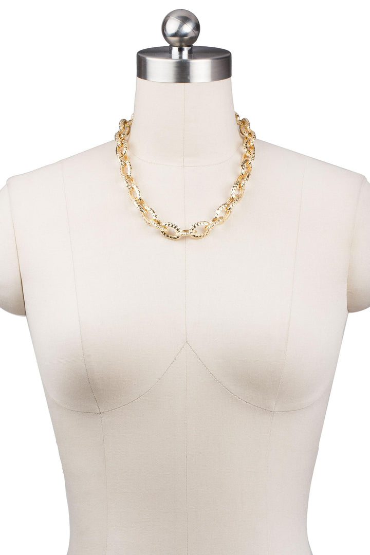 Hammered Chain Necklace