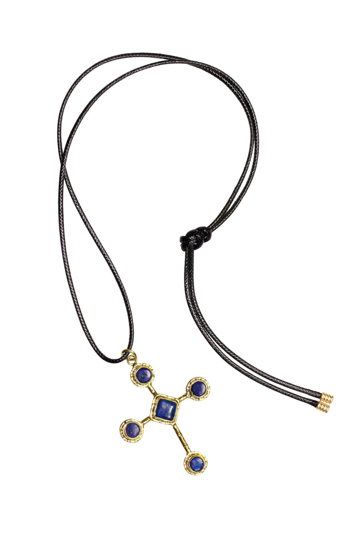 Blue Cross Necklace