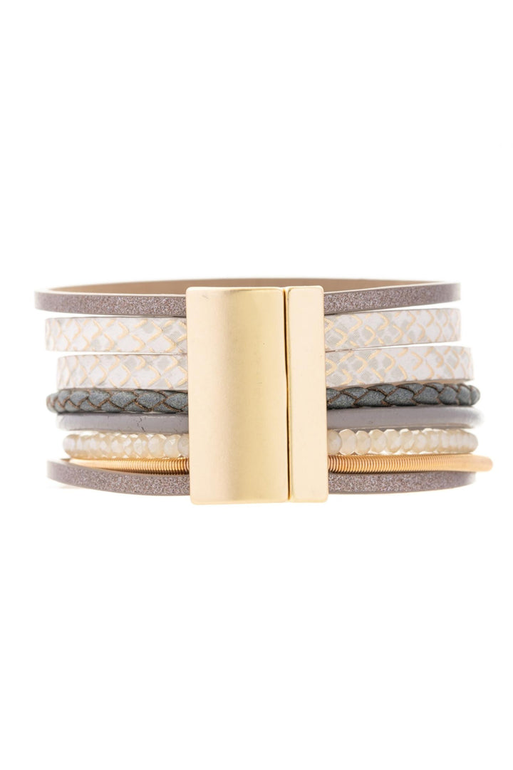 Infinity Charm Leather Bracelet