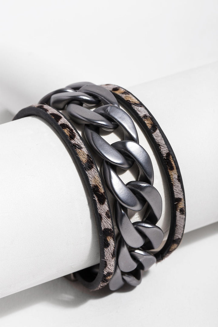 Strongest Link Leather Bracelet
