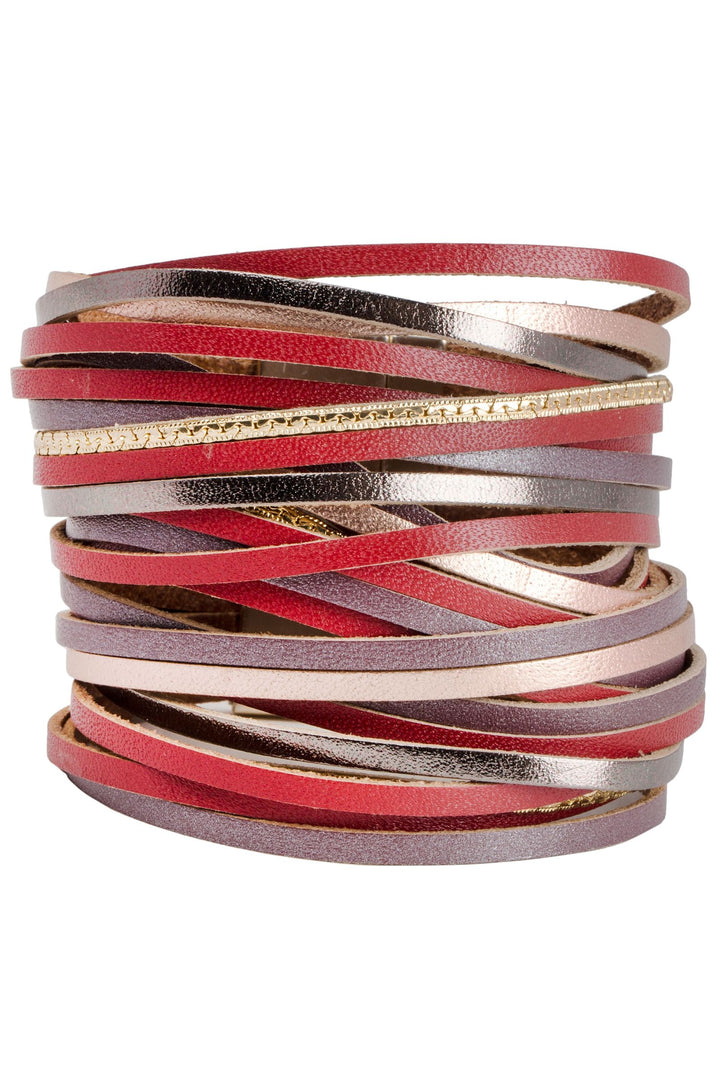 On the Line Leather Bracelet