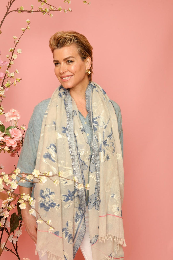 Wind Chime Floral Scarf
