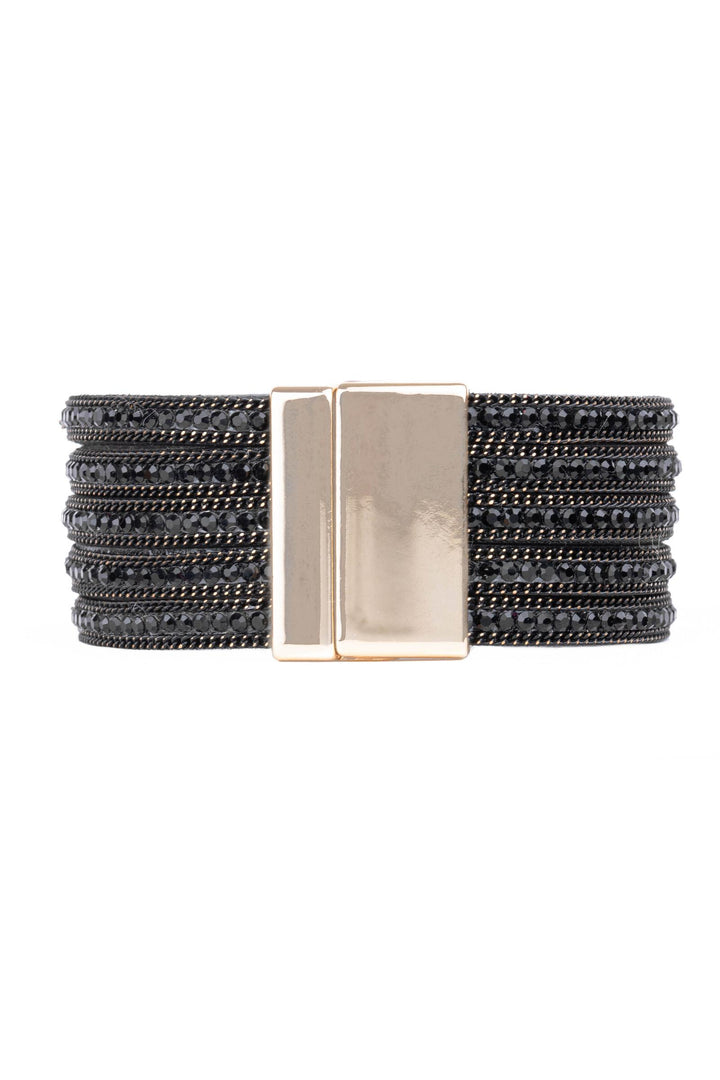 Midnight Suede Beaded Bracelet