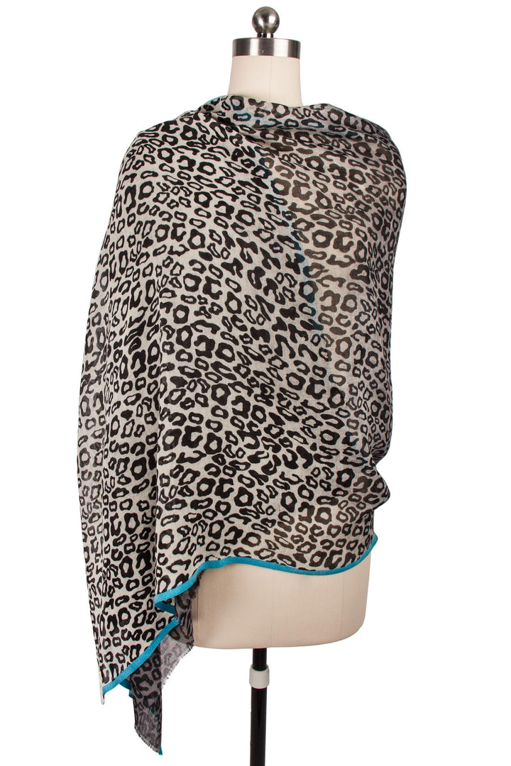 Leopard Border Scarf