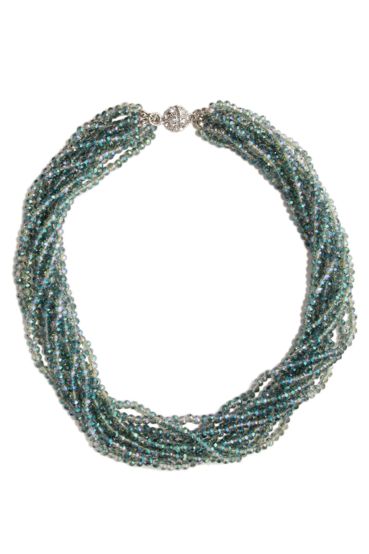 Multi Strand Beaded Short Necklace