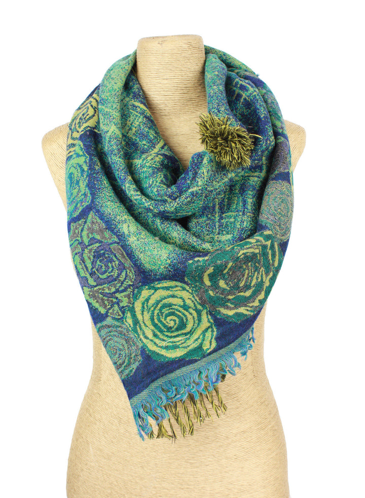Triangular Mixed Woven Scarf