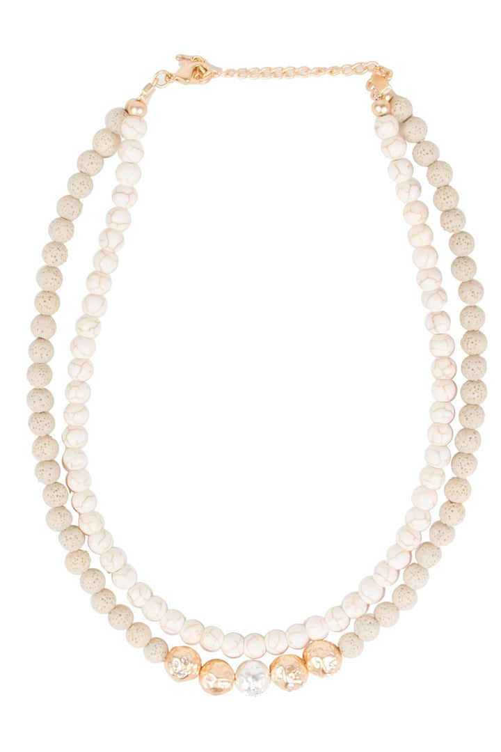 Dohara Beaded Layered Necklace
