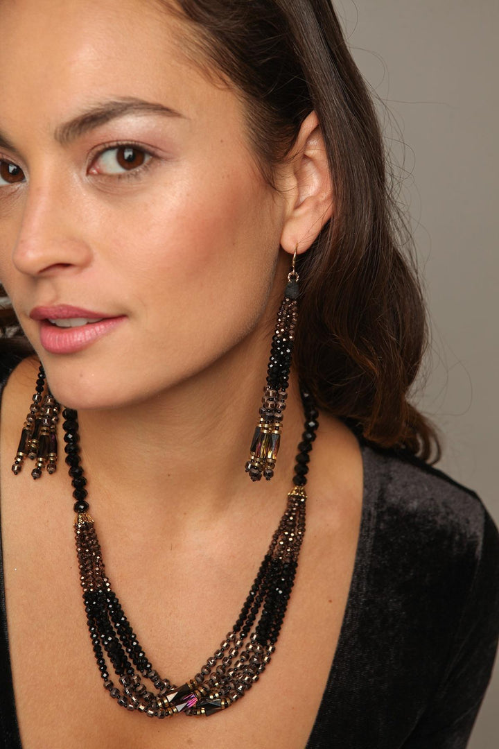 Sangria Beaded Necklace