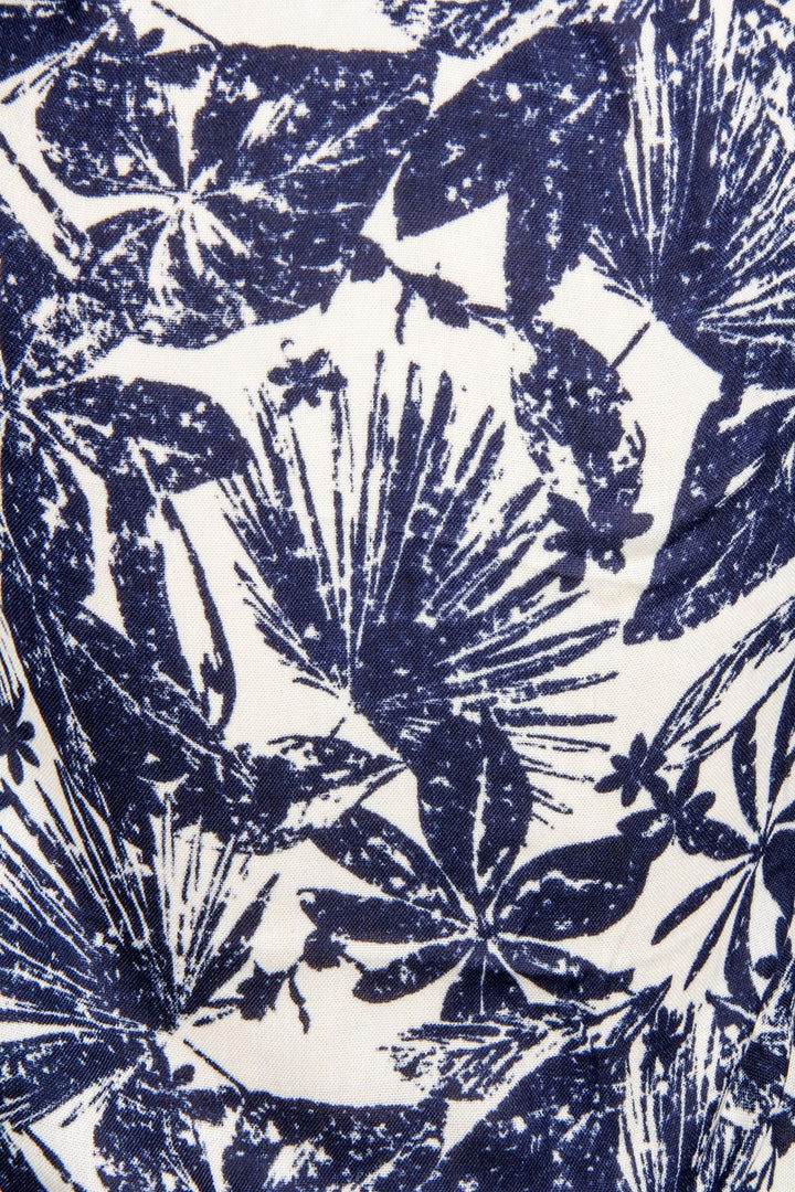 Woodblock Kimono Navy