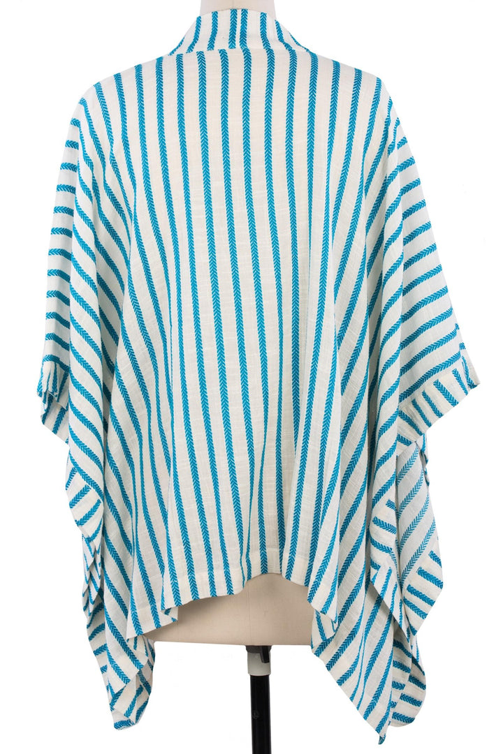 Bay Breeze Striped Kimono