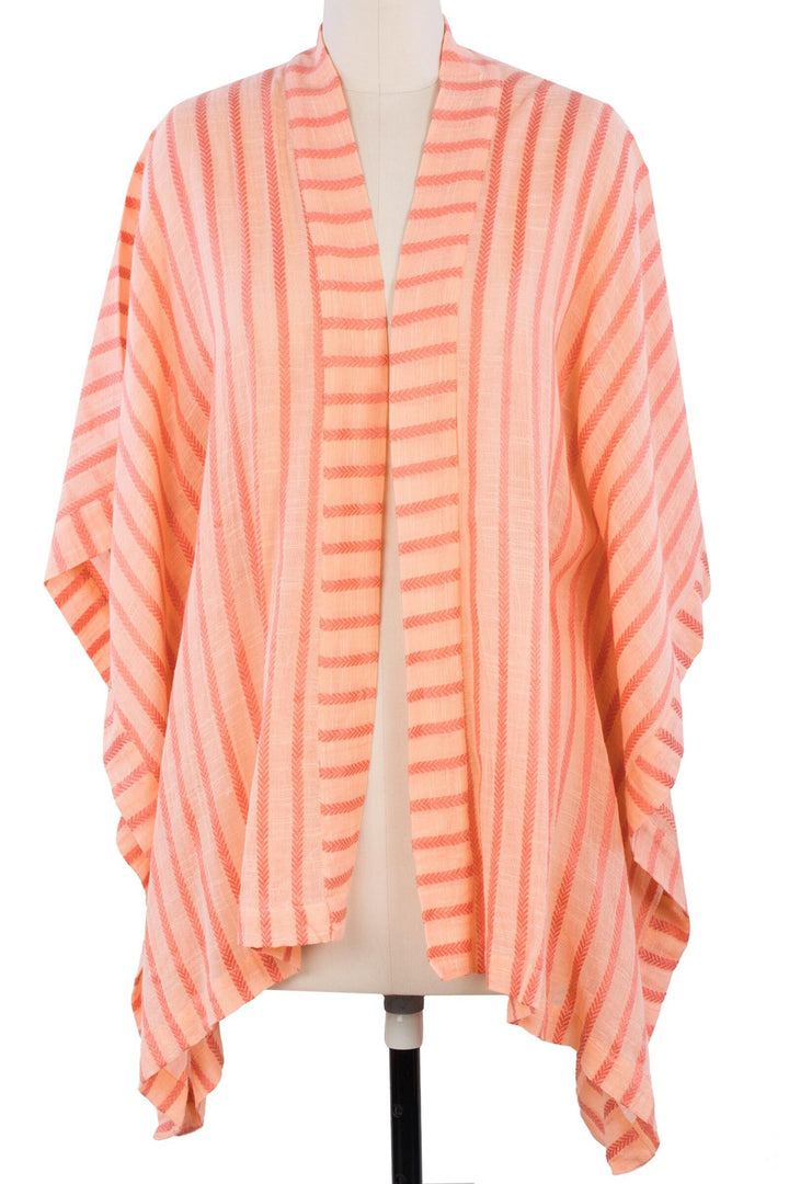Bay Breeze Striped Kimono