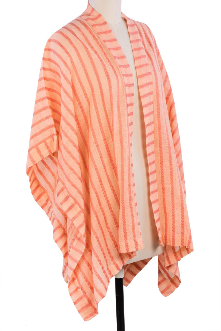 Bay Breeze Striped Kimono