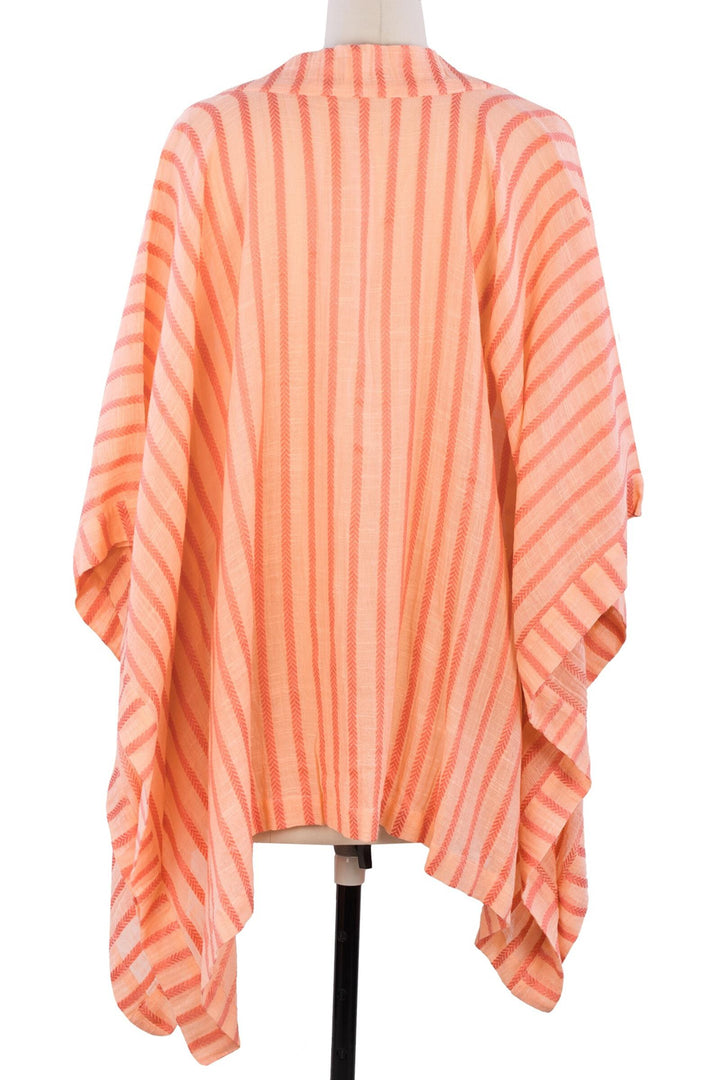 Bay Breeze Striped Kimono