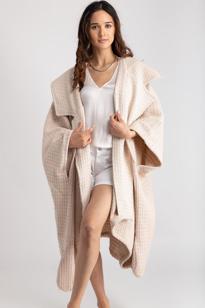 SAACHI Waffle Drape Jacket