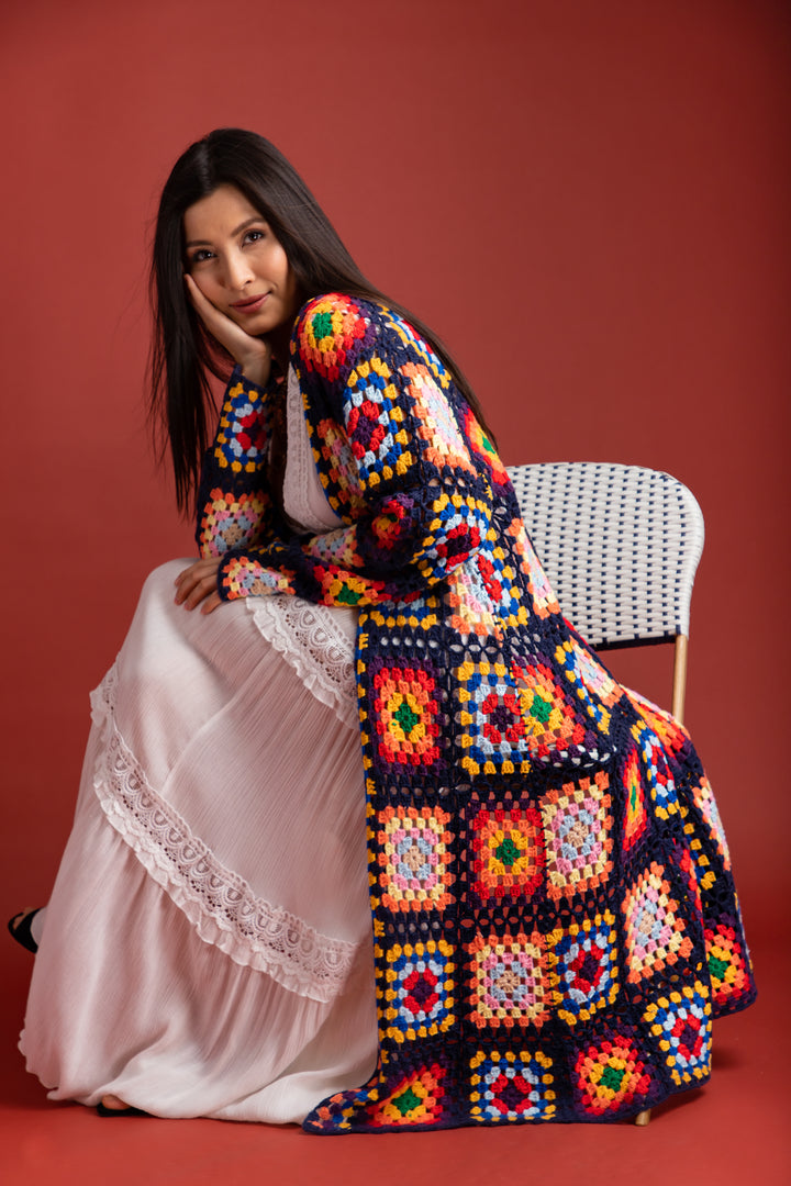 Granny Square Crochet Kimono