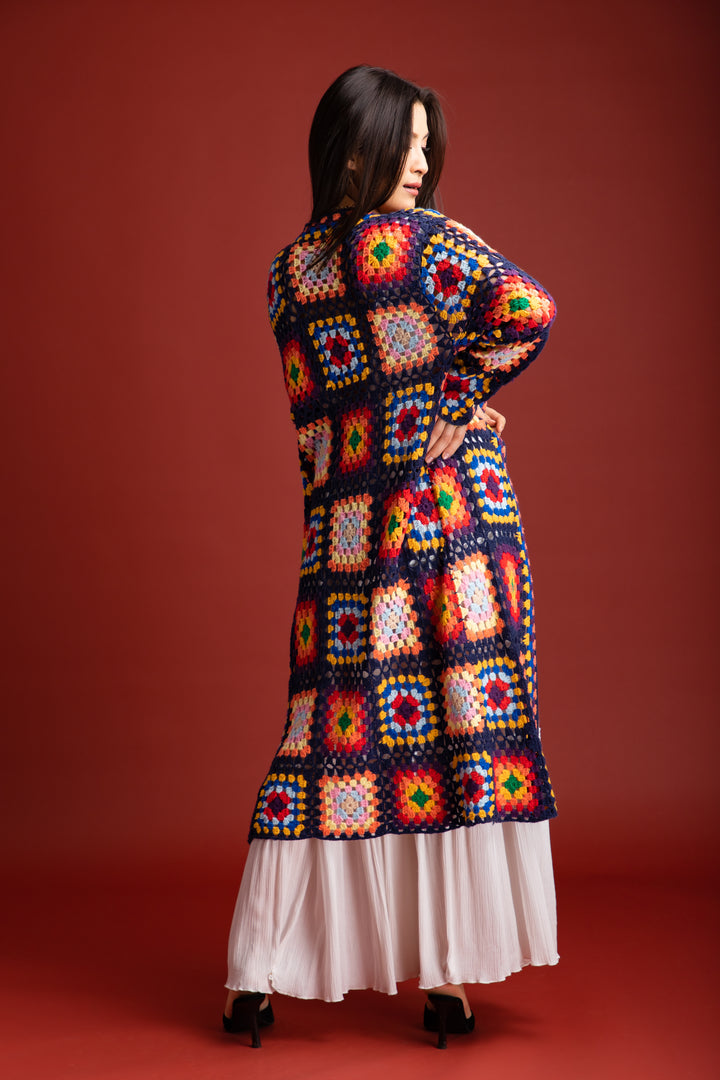 Granny Square Crochet Kimono