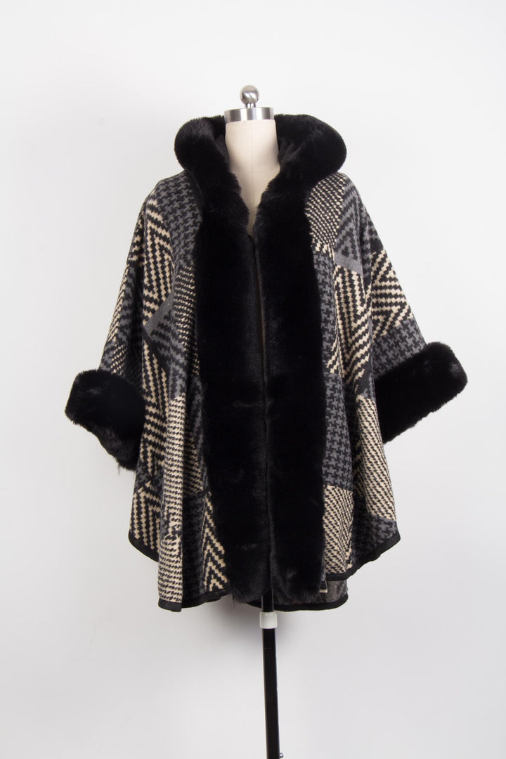 Tania Fur Faux Kimono