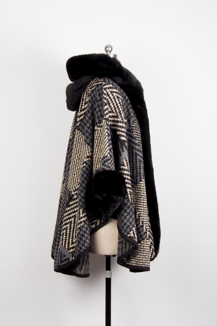 Tania Fur Faux Kimono