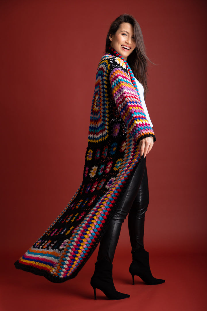 Granny Crochet Long Kimono