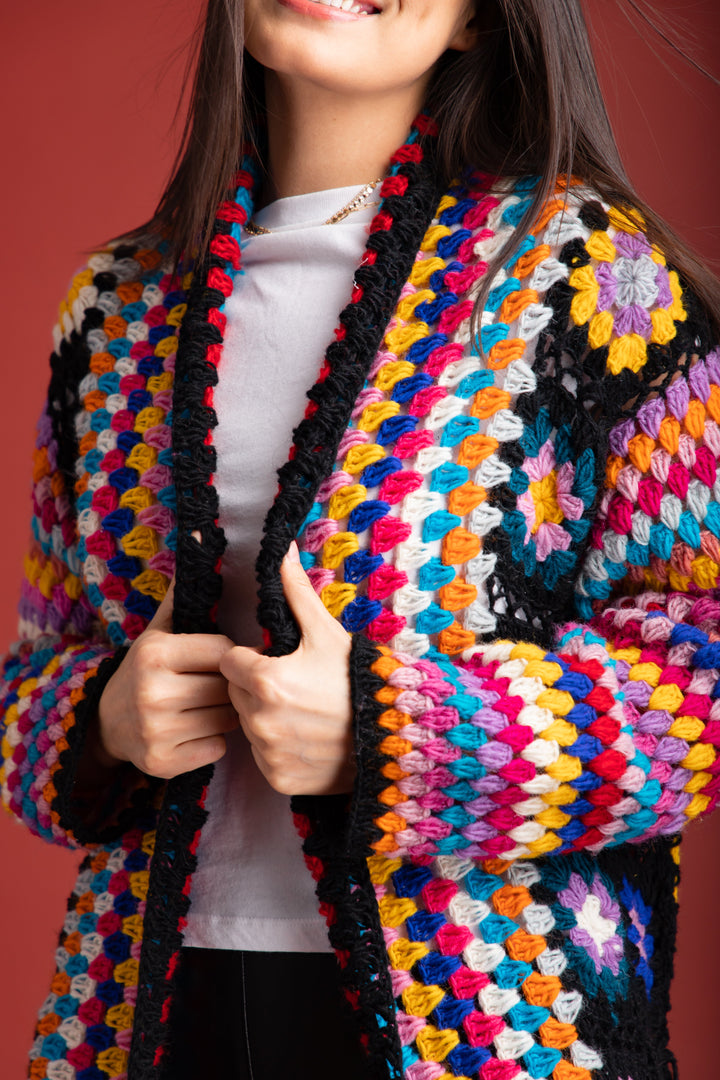 Granny Crochet Long Kimono