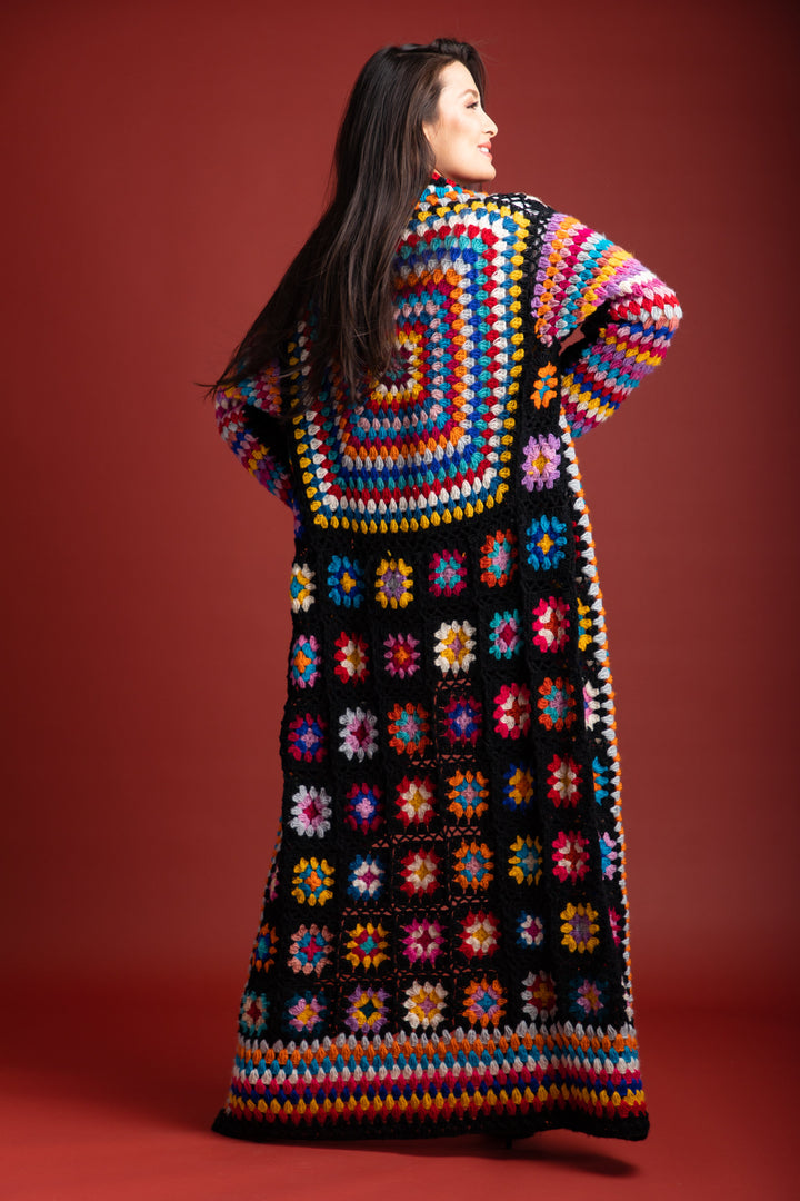 Granny Crochet Long Kimono