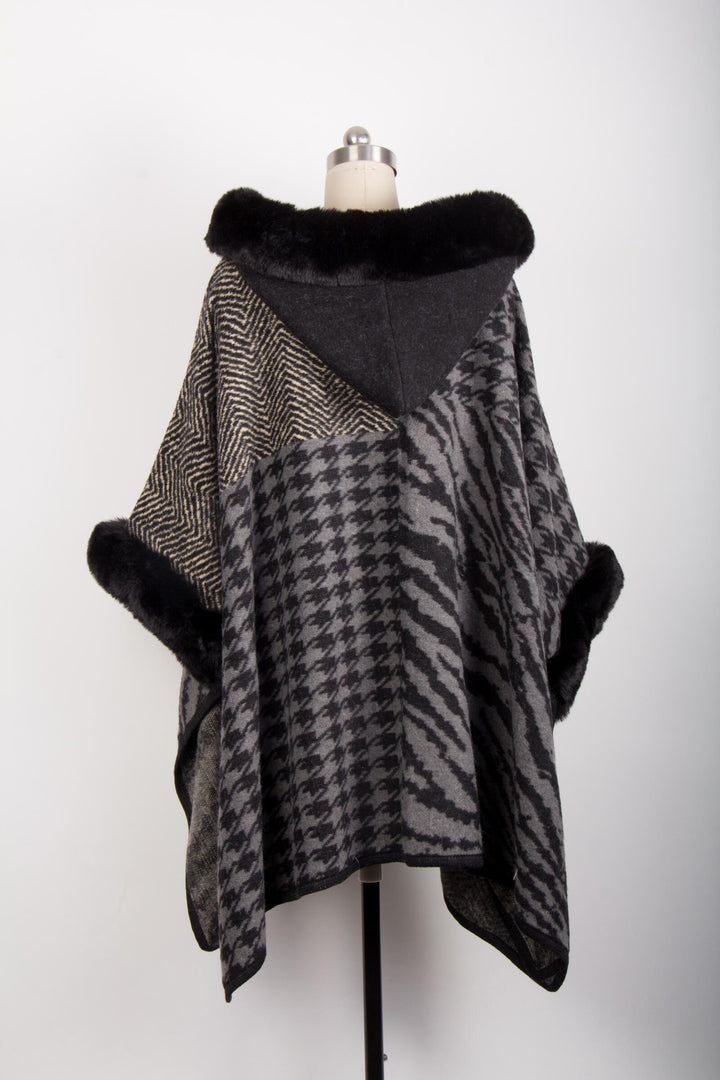 Beverly Ann Fur Faux Kimono
