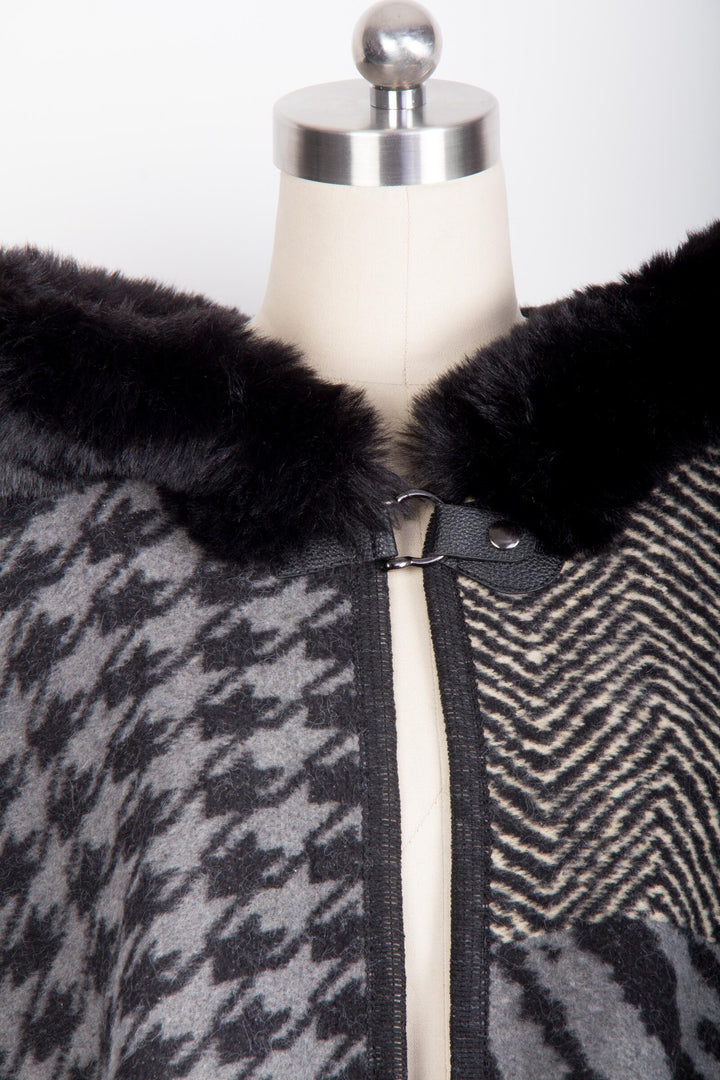 Beverly Ann Fur Faux Kimono
