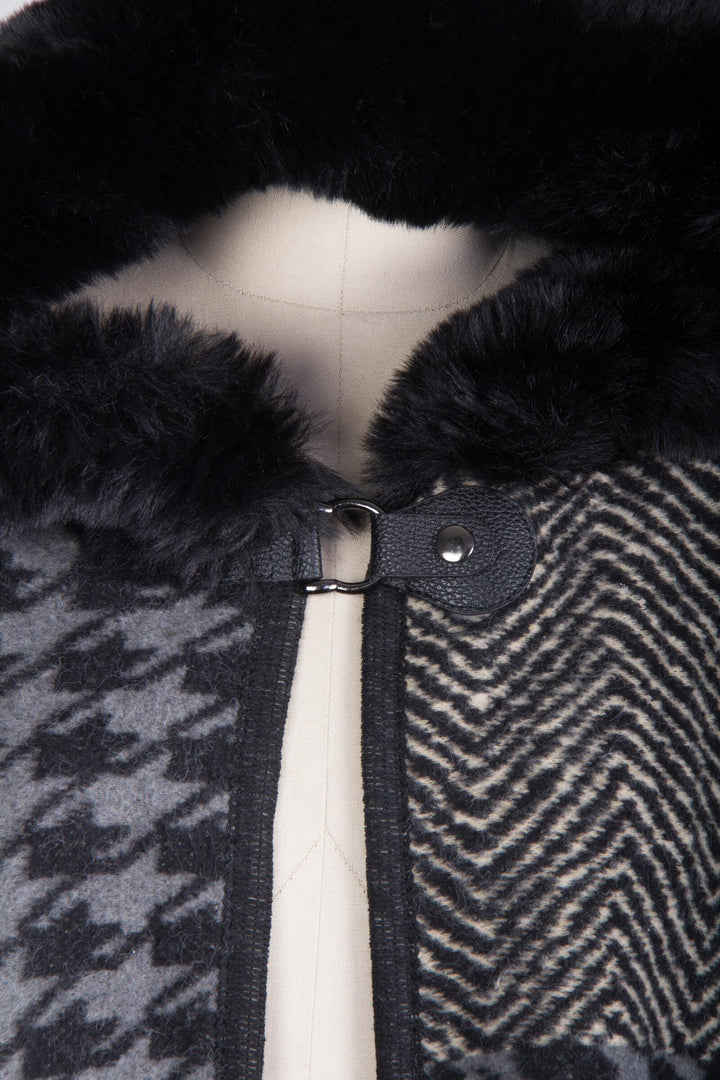 Beverly Ann Fur Faux Kimono