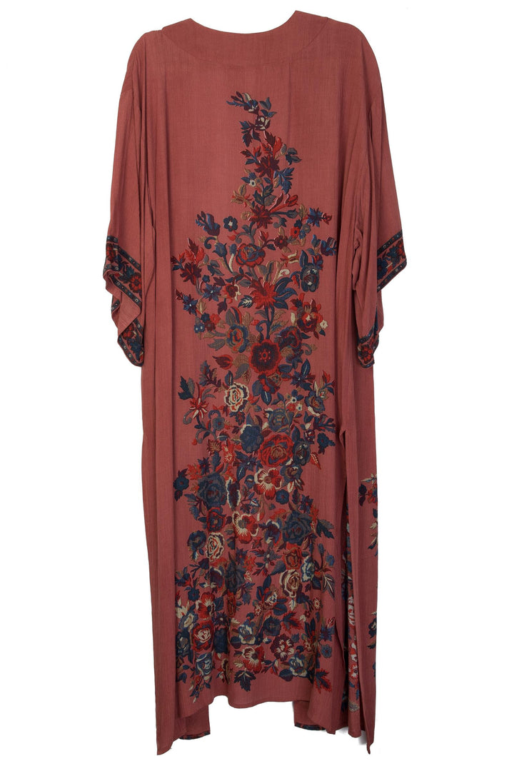 Long Floral Kimono Cover
