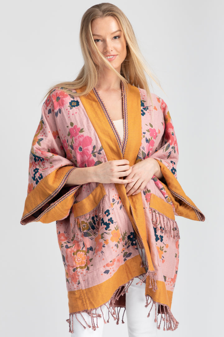 Kirkville Woven Floral Kimono
